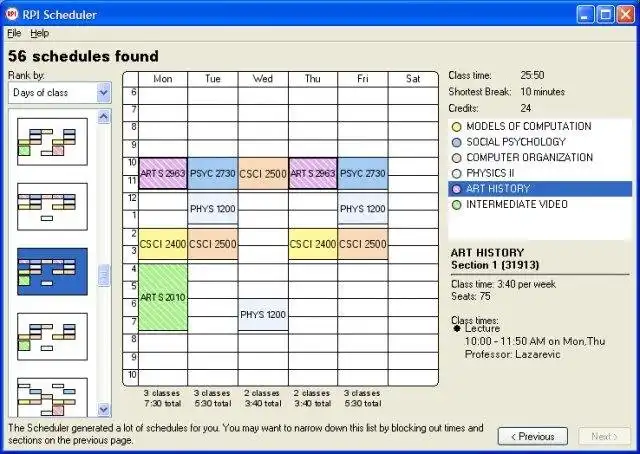 Mag-download ng web tool o web app University Scheduler Engine