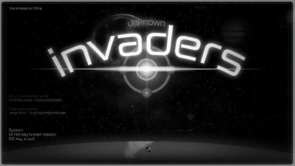 ดาวน์โหลดเครื่องมือเว็บหรือเว็บแอป Unknown Invaders (เกม)