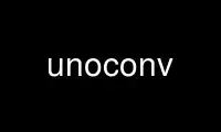 Run unoconv in OnWorks free hosting provider over Ubuntu Online, Fedora Online, Windows online emulator or MAC OS online emulator