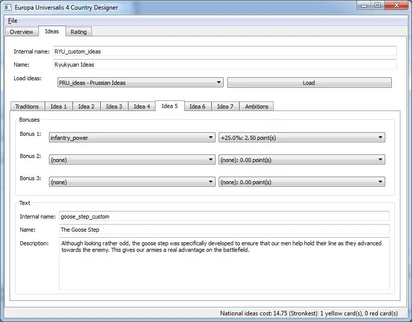 I-download ang web tool o web app Hindi Opisyal na EU4 Country Designer para tumakbo sa Windows online sa Linux online