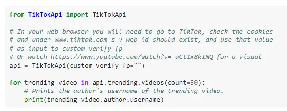 Muat turun alat web atau aplikasi web API TikTok Tidak Rasmi dalam Python