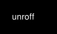 Run unroff in OnWorks free hosting provider over Ubuntu Online, Fedora Online, Windows online emulator or MAC OS online emulator