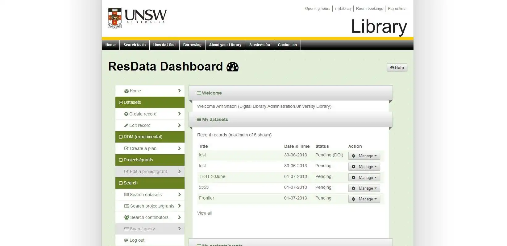 قم بتنزيل أداة الويب أو تطبيق الويب UNSW Metadata Stores (ResData) للتشغيل في Linux عبر الإنترنت