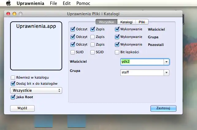 Download webtool of webapp Uprawnienia Mac