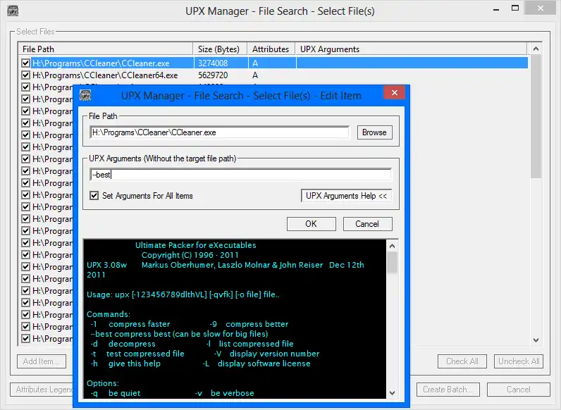 Download web tool or web app UPX Manager