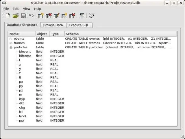 Descargue la herramienta web o la aplicación web UrQMD F14 a la base de datos SQLite