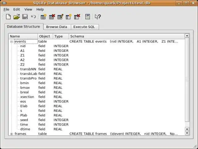 Muat turun alat web atau aplikasi web UrQMD F14 ke pangkalan data SQLite untuk dijalankan di Linux dalam talian