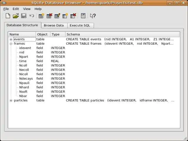 הורד את כלי האינטרנט או את אפליקציית האינטרנט UrQMD F14 למסד נתונים של SQLite להפעלה בלינוקס באופן מקוון