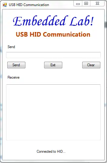Download web tool or web app USB HID Communication v1.0