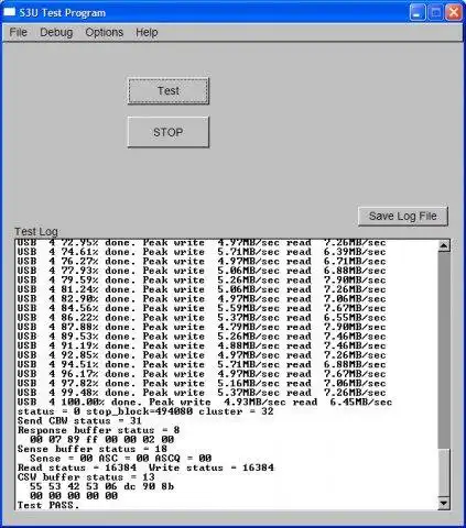 Download web tool or web app USB Mass Storage Device Memory Test