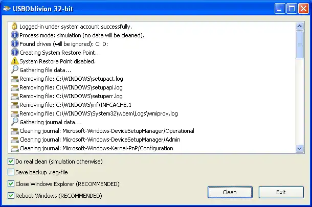 Download webtool of webapp USB Oblivion