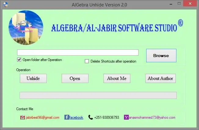 I-download ang web tool o web app USB Unhide AlGebra USB at Folder Unhide