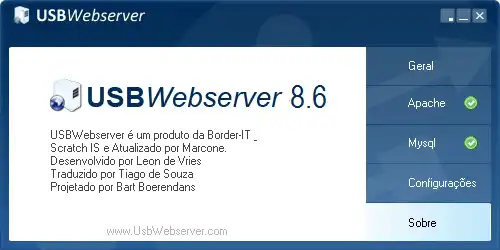 下载网络工具或网络应用程序 USBWebserver v8.6.6