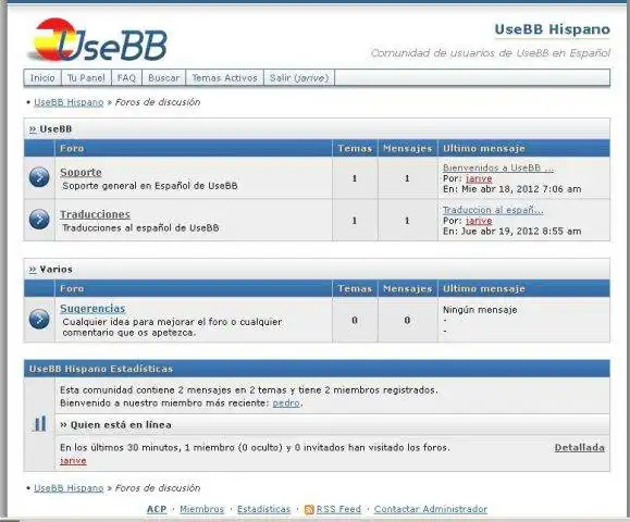 Download web tool or web app UseBB Spanish