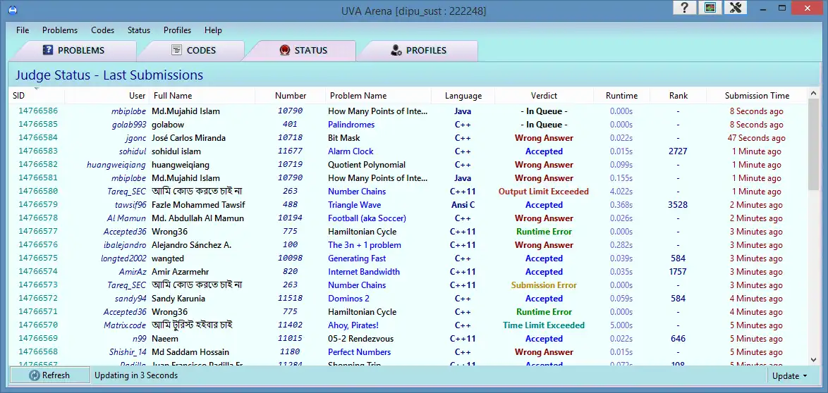 Download web tool or web app UVA Arena