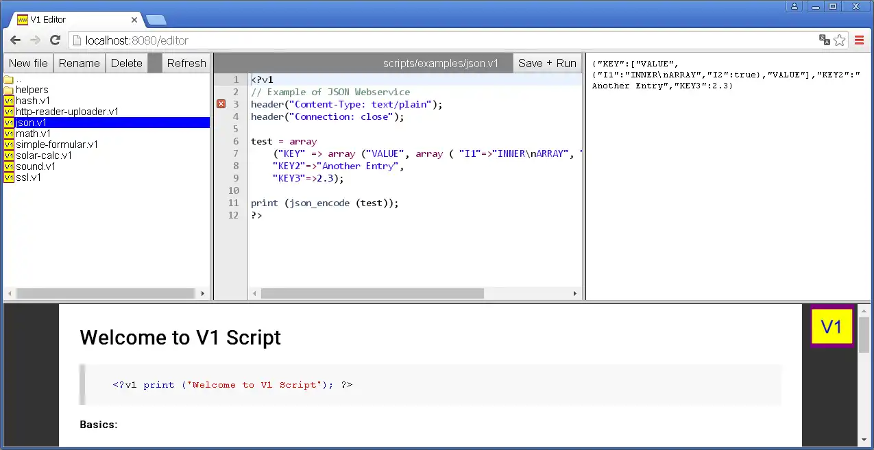 Download web tool or web app V1 Script