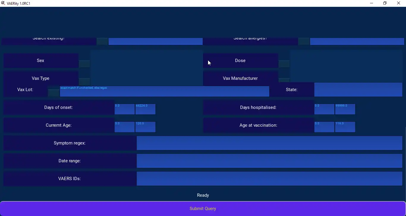 Download web tool or web app VAERity
