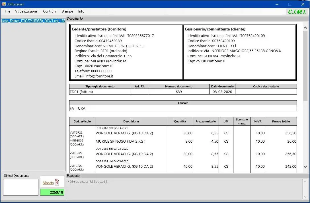 Tải xuống công cụ web hoặc ứng dụng web Validazione Fattura Elettronica