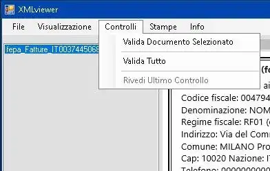 Download web tool or web app Validazione Fattura Elettronica