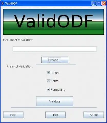Download web tool or web app ValidODF