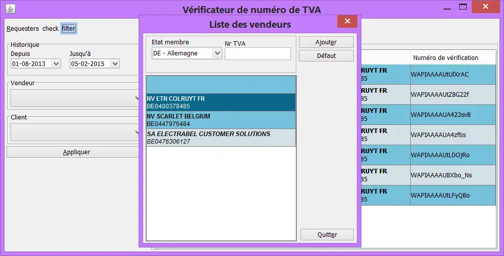 Download web tool or web app VatChecker