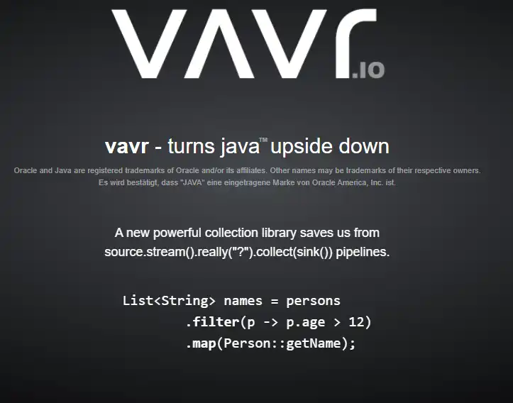 Download web tool or web app Vavr