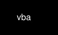 Run vba in OnWorks free hosting provider over Ubuntu Online, Fedora Online, Windows online emulator or MAC OS online emulator