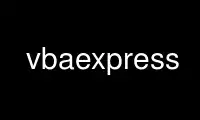 ແລ່ນ vbaexpress ໃນ OnWorks ຜູ້ໃຫ້ບໍລິການໂຮດຕິ້ງຟຣີຜ່ານ Ubuntu Online, Fedora Online, Windows online emulator ຫຼື MAC OS online emulator