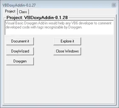 Descărcați instrumentul web sau aplicația web VBDoxyAddin