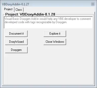 Download web tool or web app VBDoxyAddin