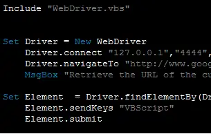 Download web tool or web app VBScript - WebDriver 