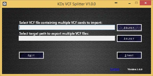 Download webtool of webapp VCFSplitter