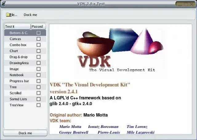 Download web tool or web app VDK Library