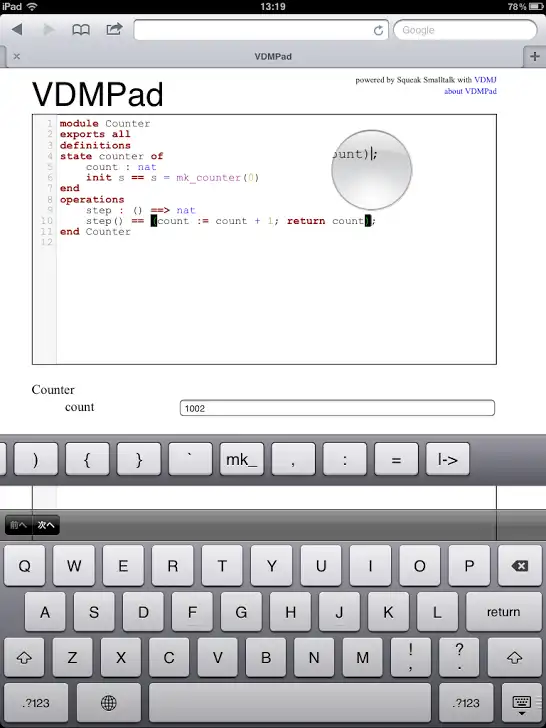 Download webtool of webapp VDMPad