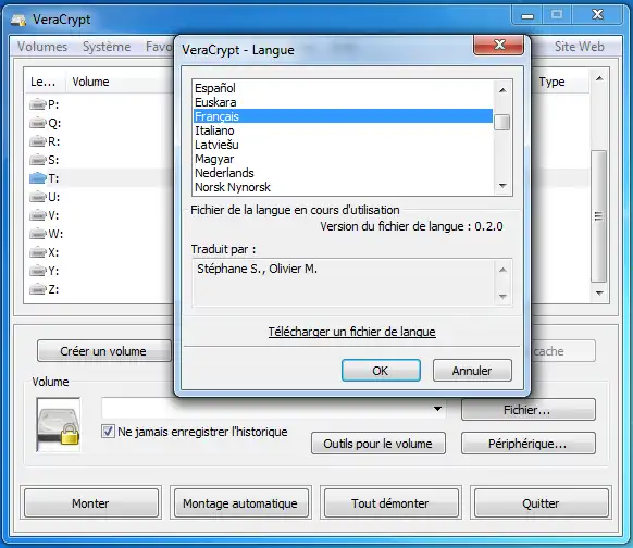 Télécharger l'outil Web ou l'application Web VeraCrypt