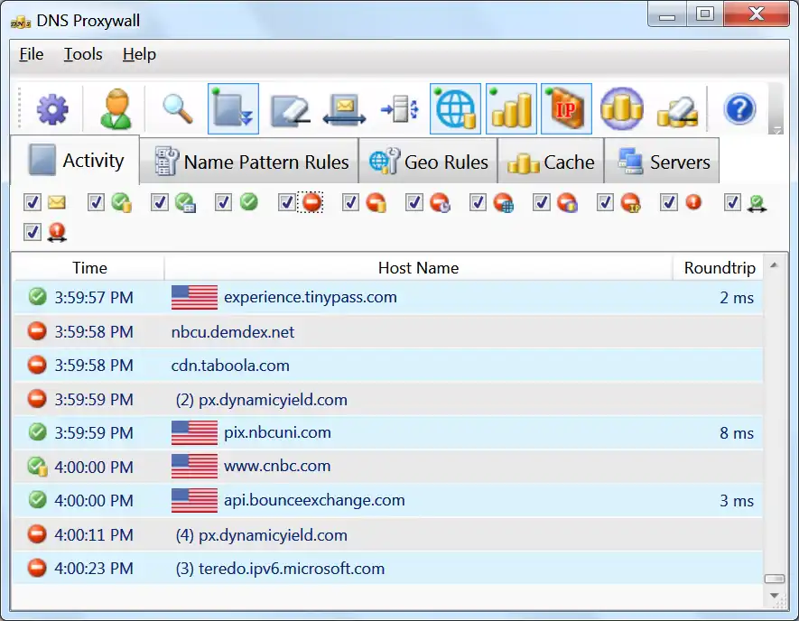 Télécharger l'outil Web ou l'application Web Verigio - DNS Proxywall / DNS Firewall