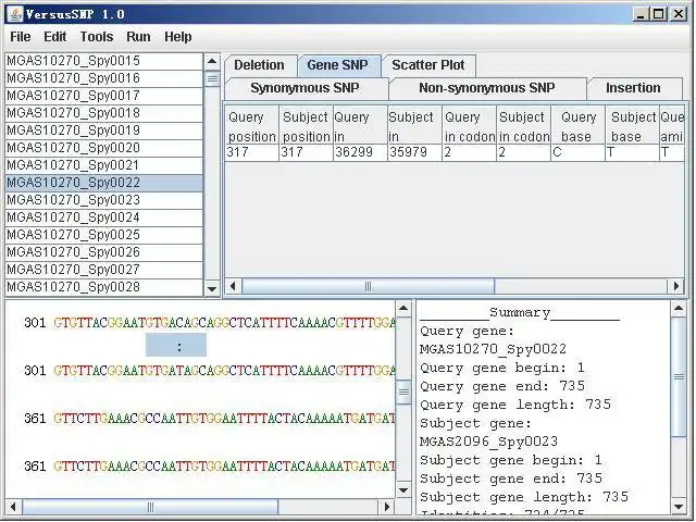 Download web tool or web app versusSNP to run in Windows online over Linux online