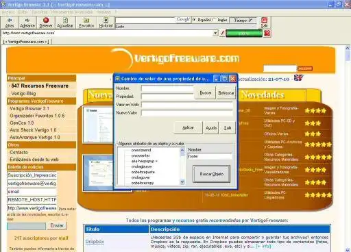 Télécharger l'outil Web ou l'application Web VertigoBrowser