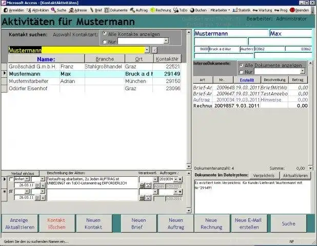 Загрузите веб-инструмент или веб-приложение Verwaltungsprogramm4.1 Schmiedehammer