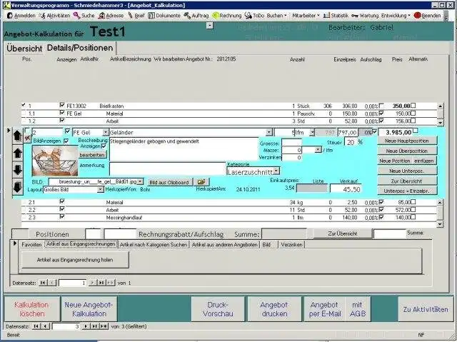 Télécharger l'outil Web ou l'application Web Verwaltungsprogramm4.1 Schmiedehammer