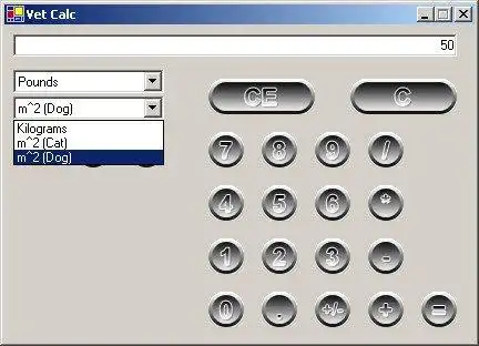 Pobierz narzędzie internetowe lub aplikację internetową Veterinary Calculator, aby działać online w systemie Windows przez Internet w systemie Linux