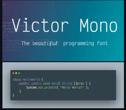 Download web tool or web app Victor Mono