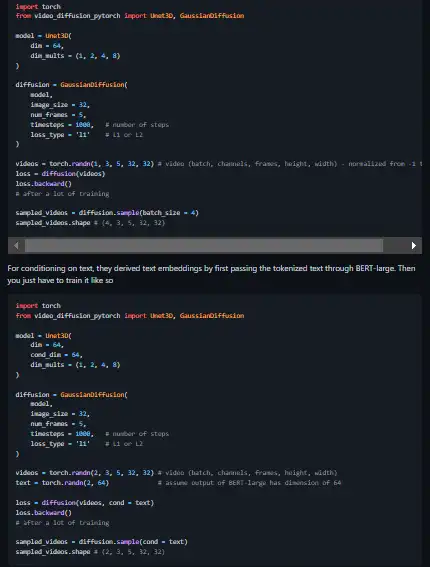 Web aracını veya web uygulamasını indirin Video Difüzyon - Pytorch