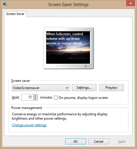 Загрузите веб-инструмент или веб-приложение Video Screensaver