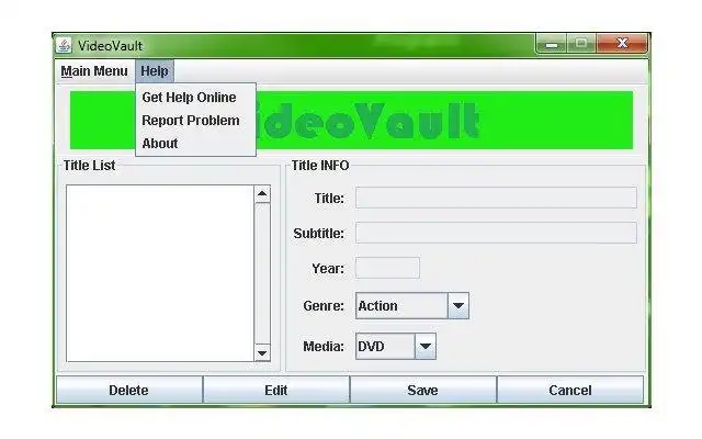 Download web tool or web app VideoVault