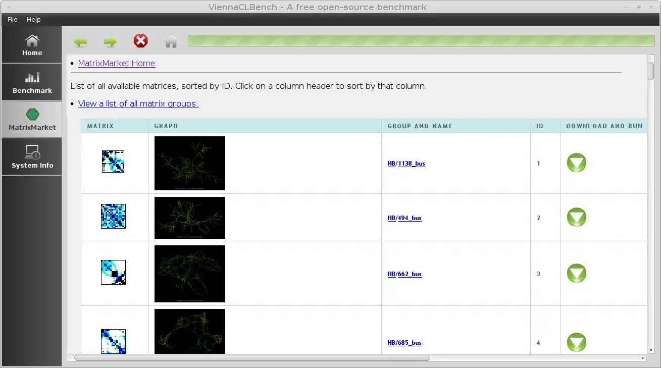 Download web tool or web app ViennaCLBench to run in Linux online