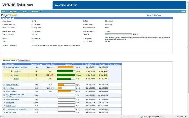 Download web tool or web app VIENNA Project Management System (PMS)