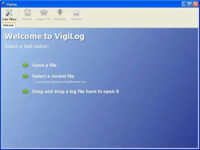 Download web tool or web app Vigilog