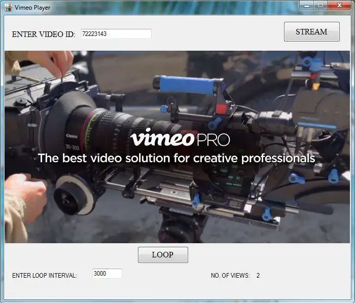 Download web tool or web app Vimeo_player