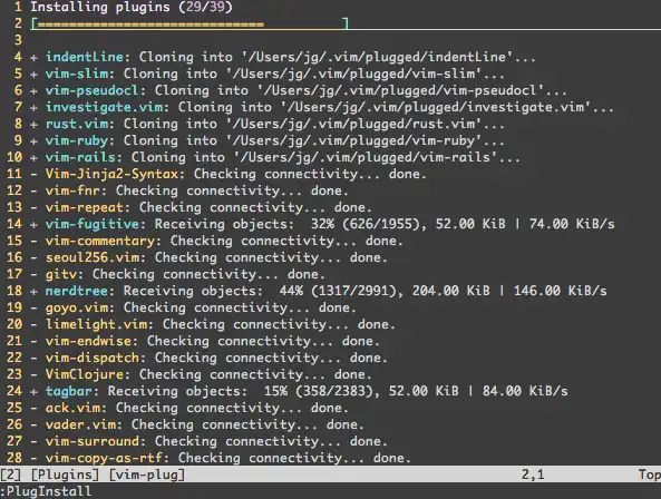 Télécharger l'outil Web ou l'application Web vim-plug